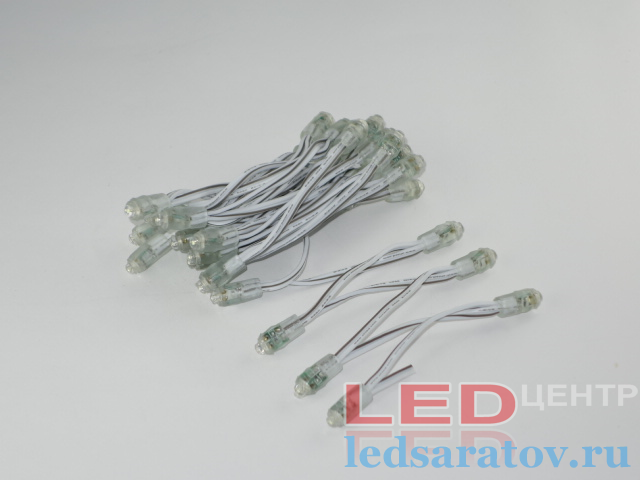 Светодиодный пиксель  9мм, DC5V, белый