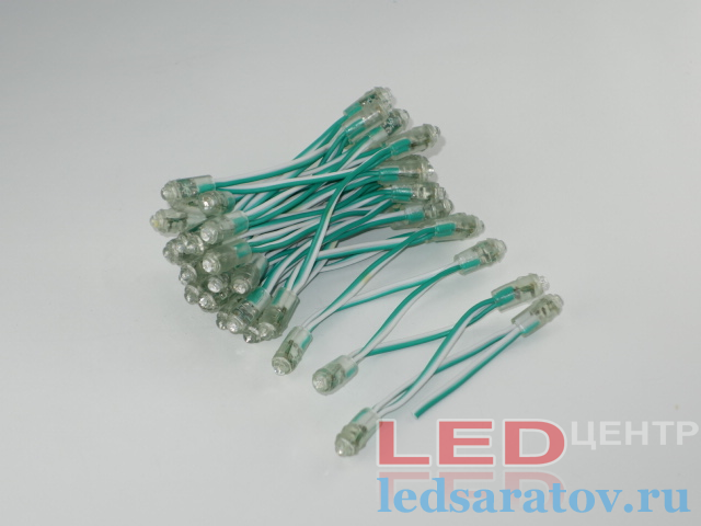 Светодиодный пиксель  9мм, DC5V, зеленый