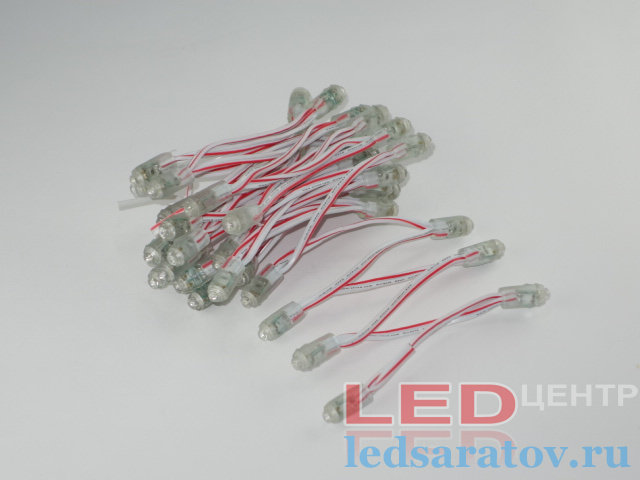 Светодиодный пиксель  9мм, DC5V, красный