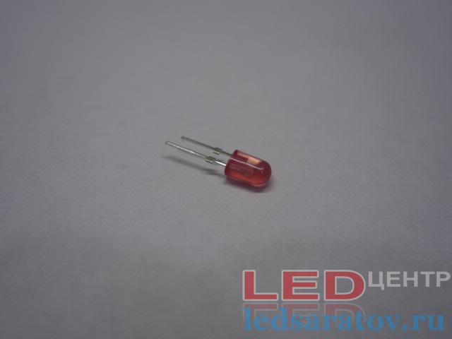 Светодиод выводной  Ø5мм*3,5мм, DC2V-2.2V, красный