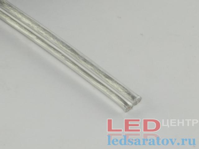 Кабель 2*0,75мм², прозрачный LED-центр