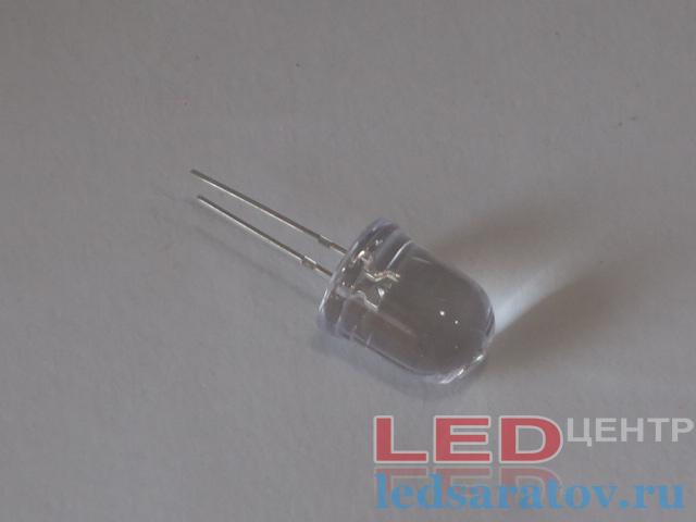 Светодиод выводной Ø10мм, 0,06W, DC3V, 20mA, синий