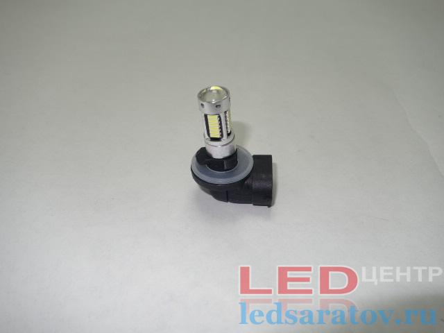 Светодиодная лампа H27, 30LED, 8W, угловой разъем, белый
