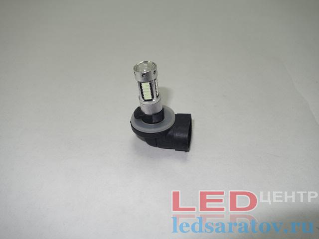 Светодиодная лампа H27, 30LED, 8W, угловой разъем, холодный синий
