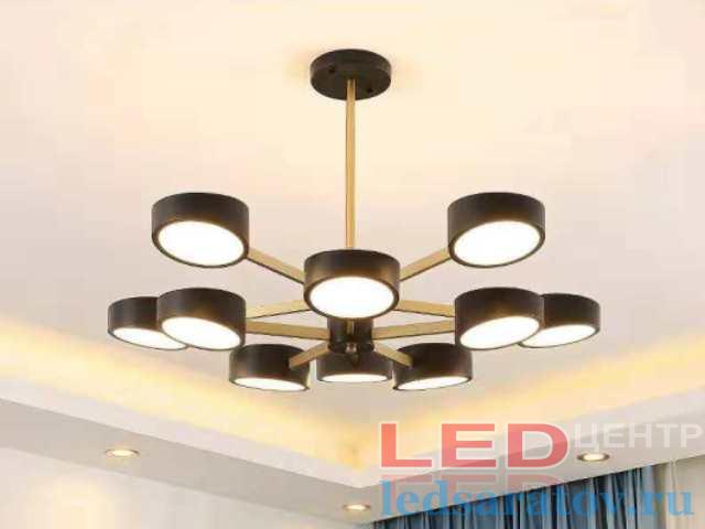 Люстра 8063-10, LED, 4000K, черный