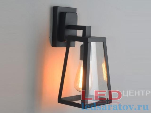 Бра LOFT 1025-1, Е27, черный Фонарь