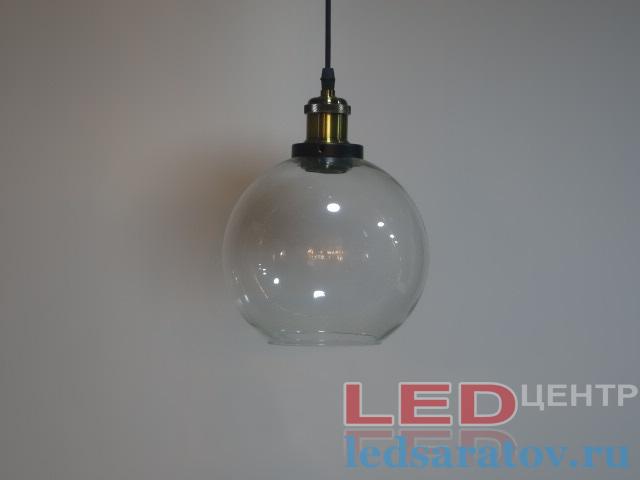 Светильник LOFT 6504-1B, Е27, подвесной, черный