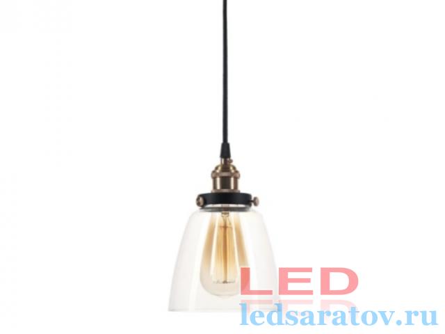 Светильник LOFT 6504-1D, Е27, подвесной, черный