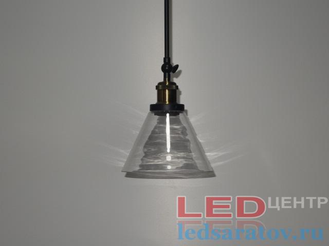 Светильник LOFT 6504-1C, Е27, на стойке, черный