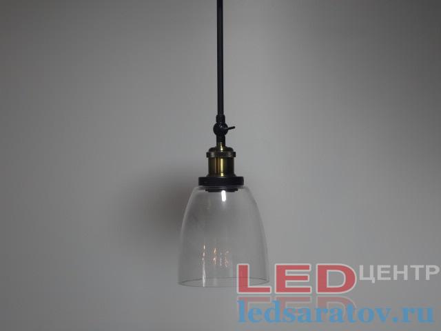Светильник LOFT 6504-1D, Е27, на стойке, черный