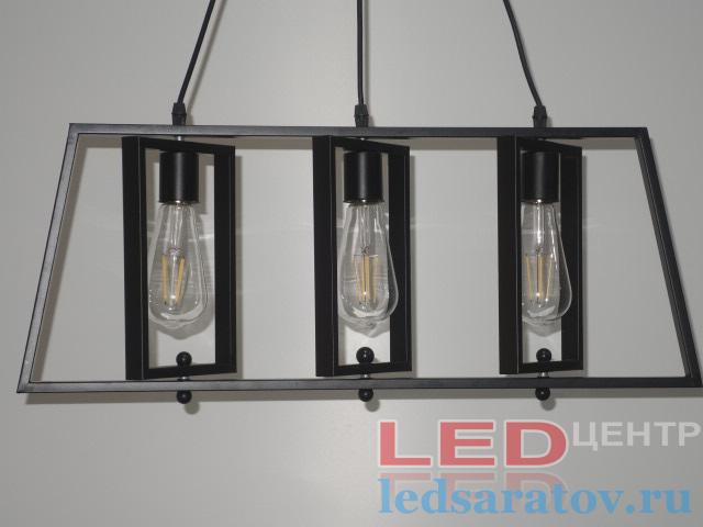 Люстра LOFT 90030-3, Е27, черный