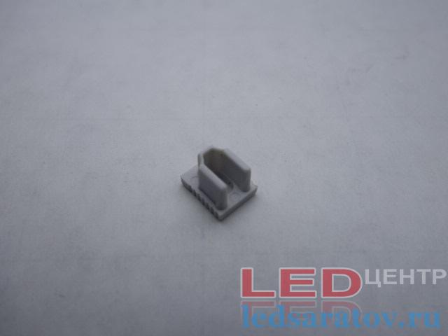 Заглушка торцевая  для профиля PXG101, сквозная, серый LED-центр