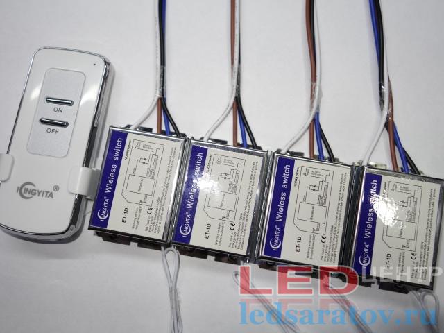 Пульт управление с 4 контроллерами 1000w, 1 канал Icingyida (ET-1D)