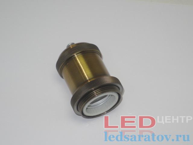 Патрон №1 Loft  Е27 Керамический, АС220V, цвет латунь