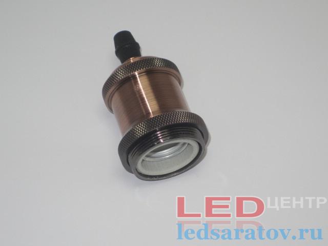 Патрон №1 Loft  Е27 Керамический, АС220V, цвет медь