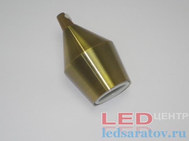 Патрон №2 Loft  Е27 Керамический, АС220V, цвет латунь