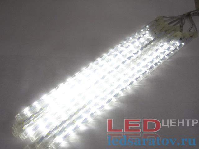 Светодиодная гирлянда - cосульки 45см, 8шт., 36LED, AC220V, белый