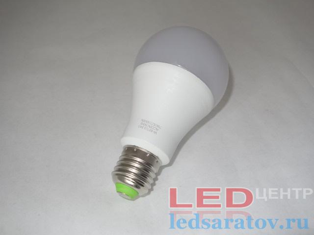 Лампочка светодиодная A60- 7w, 6500k, E27 с датчиком движения (W807)