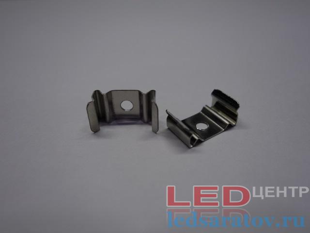 Клипса для фиксации профиля, металическая (14мм*7мм) LED-центр