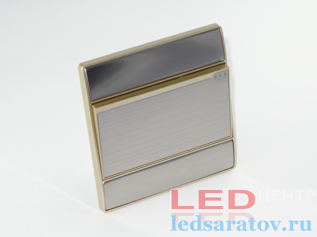 Выключатель L50, 1-х линейный, AC220, 10A, золотой Haier
