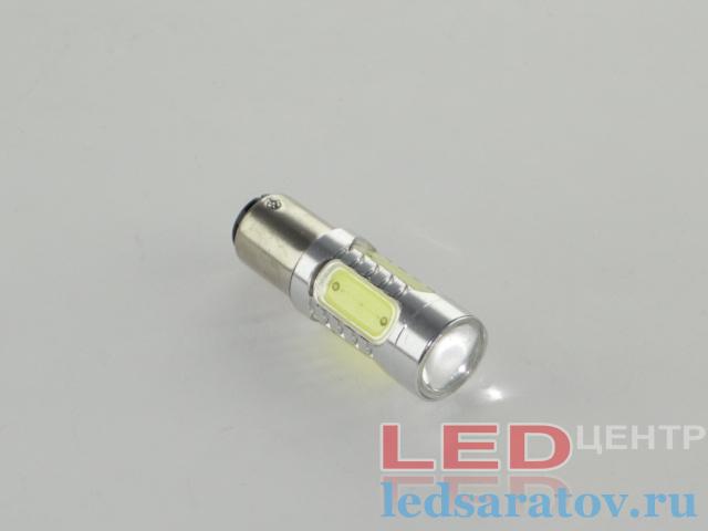 Светодиодная лампочка 1157, 5LED, 8W, двухконтактная, белый