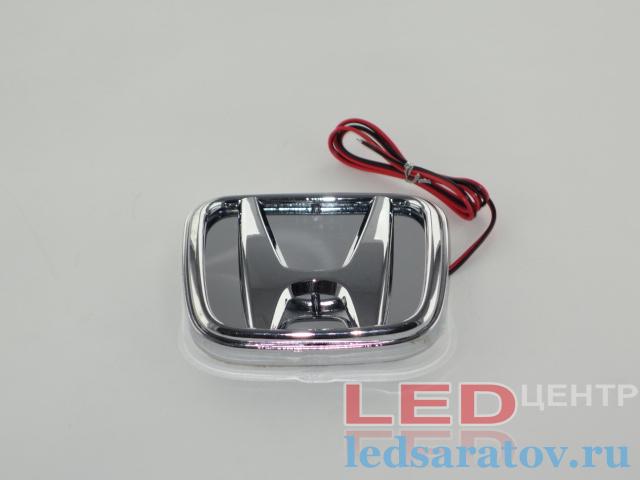 Светодиодный шильдик - 3D, DC12V, Honda, синий