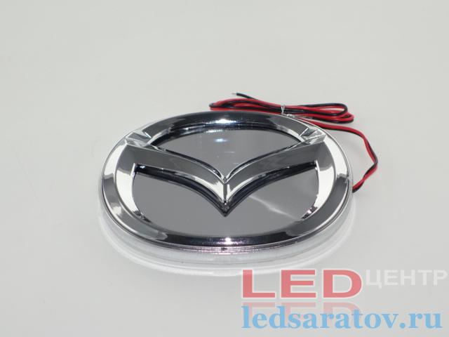Светодиодный шильдик - 3D, DC12V, Mazda, красный