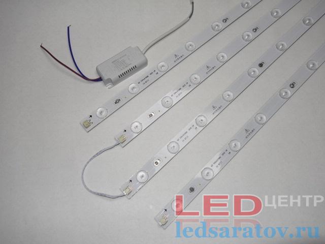 Ремкомплект Армстронг+ драйвер  4*6W, SMD 2835-24D, 400mm*18mm, 4000k