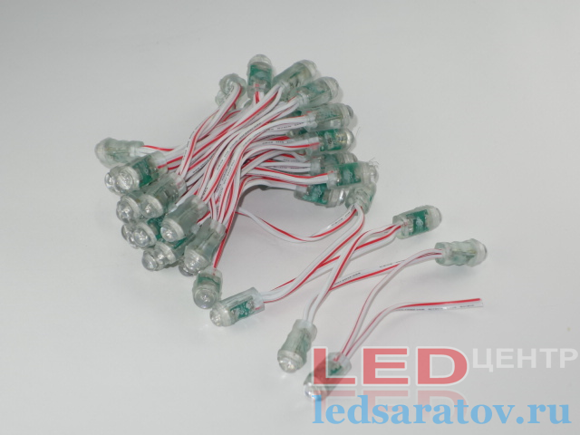 Светодиодный пиксель 12мм, DC5V, красный