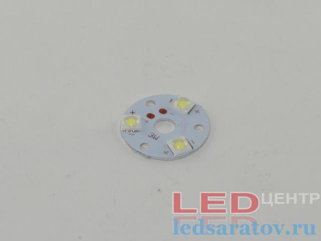Светодиодная площадка 3LED*1W, 3000k-3500k, DC10V (S5809)