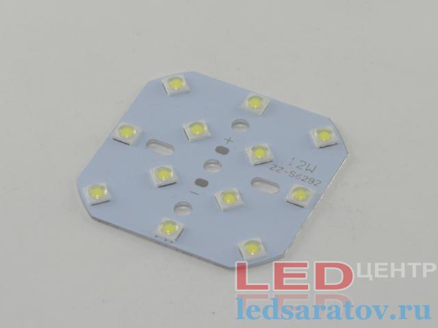 Светодиодная площадка 12LED*1W, 6000k-6500k, DC32V (ZZ-S6292)