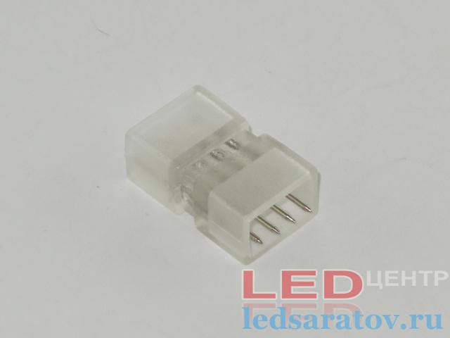 Муфта прямая для соединения ленты 220V RGB, 4x * 10мм