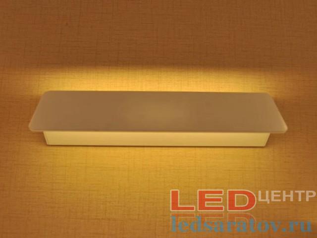 Светодиодный настенный светильник 51см*80мм, 25w, AC220V, 4000k, IP44, белый (BH004-5WH)