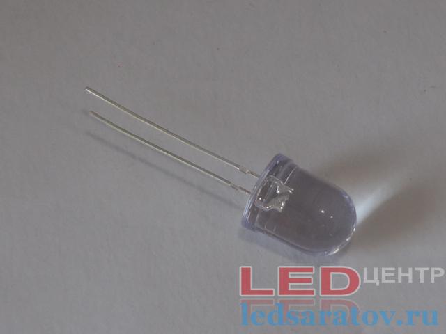 Светодиод выводной Ø10мм, 0,06W, DC2V-2.2V, 20mA, желтый