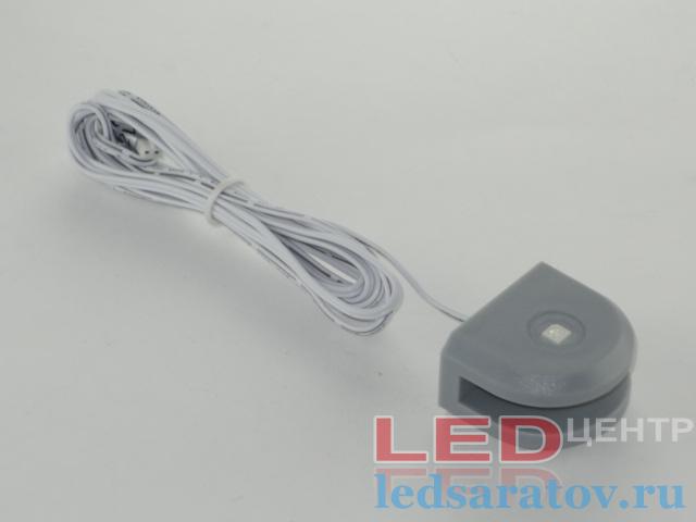 Светильник для подсветки стеклянных полок 5 LED, синий, 1,2W-100mA