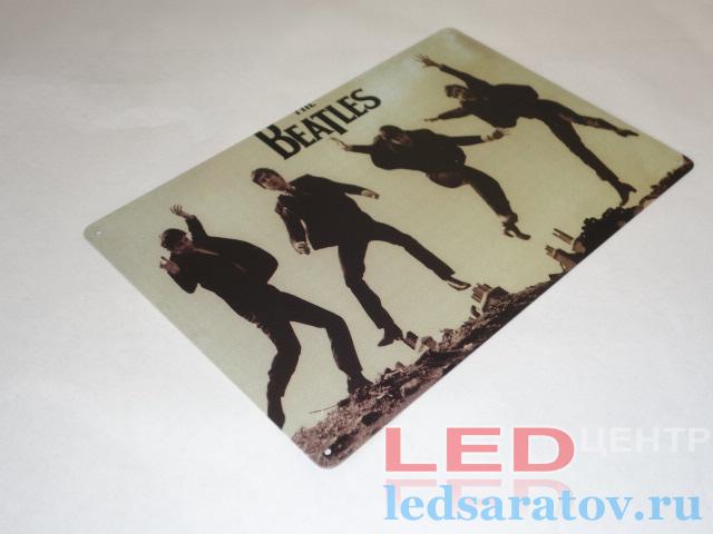 Табличка металлическая 30см*20см The Beatles
