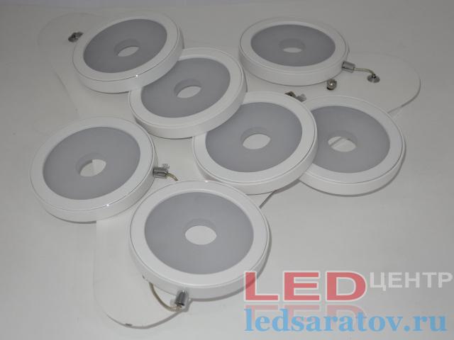 Люстра 42W, 7LED, 3000k, 7 струны Круг