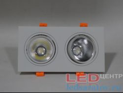 Модульный светодиодный светильник 2св.*12w, 4000k, 230мм*120мм, AC220V, белый