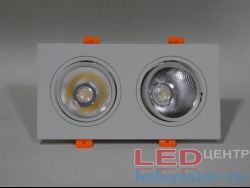 Модульный светодиодный светильник 2св.*12w, 6000k, 230мм*120мм, AC220V, белый