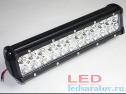 Светодиодная противотуманная фара, прямоугольная 108w, 36LED, 440мм*80мм*65мм, DC12V, IP67, черный