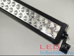 Светодиодная противотуманная фара, прямоугольная 120w, 40LED, 570мм*80мм*90мм, DC12V, IP67, черный