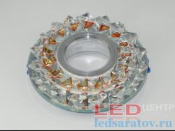 Светильник встраиваемый Круг с теплой подсветкой, ВØ55мм, 220V (6007-B)
