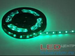 Светодиодная лента  SMD 2835, 60LED*8-10Lm, IP20, 6мм, 2pin, 12V, 14,4W-1м*5м, змейка-зеленый
