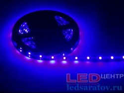 Светодиодная лента  SMD 2835, 60LED*8-10Lm, IP20, 6мм, 2pin, 12V, 14,4W-1м*5м, змейка-синий