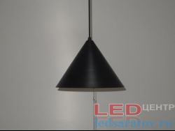Светильник LOFT 9295-1, Е27, подвесной, с выкл., черный