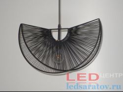 Светильник LOFT 195-1, Е27, подвесной, черный Веер