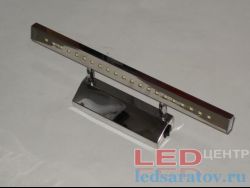 Светодиодный светильник для зеркал и картин 40см, 21LED, AC220V, 4000k, прямоугольный, хром