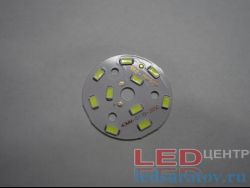 Светодиодная площадка SMD 5730, 10LED, 6000k-6500k, Ø40мм, DC15V, 5W (668-J9325B)