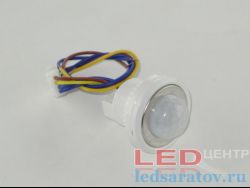 Датчик движения и света встраимовый, AC220V, 40w, 3с-40с-4м, 4-6м, 110°, Ø26мм LED-центр (RT223)