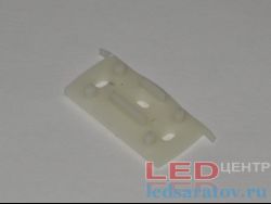Заглушка торцевая  для профиля YF-825, сквозная, белая LED-центр